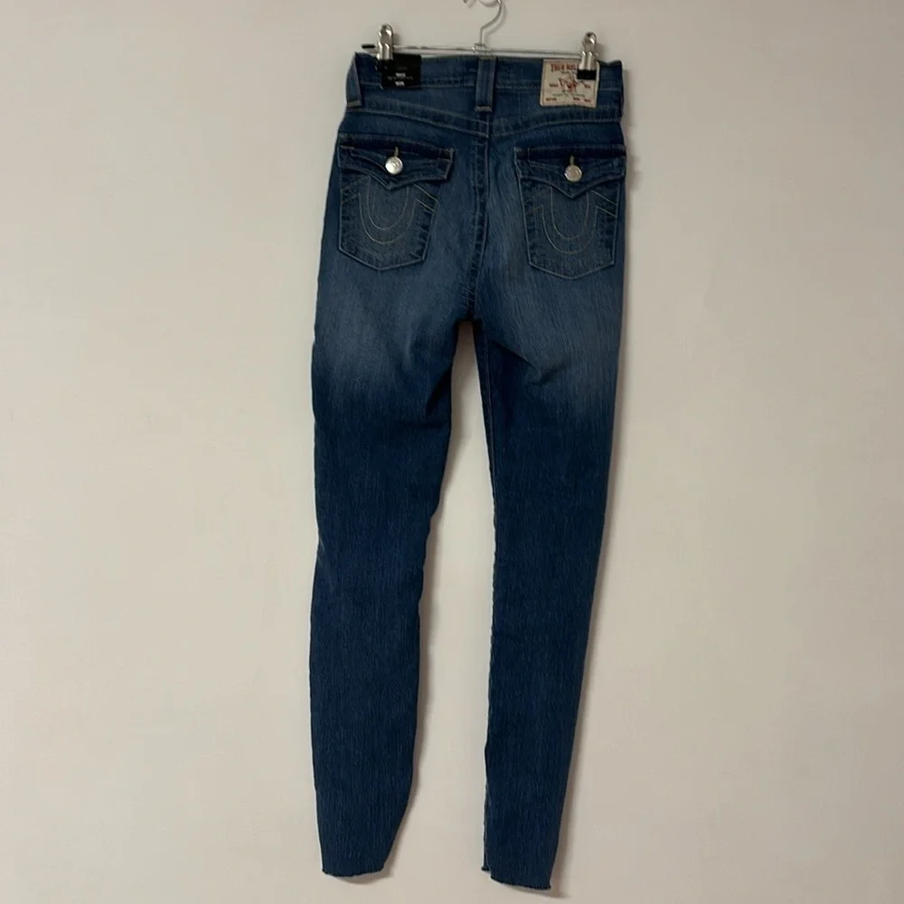 NWT Halle High Rise Super Skinny Dark Wash - Picture 8 of 11